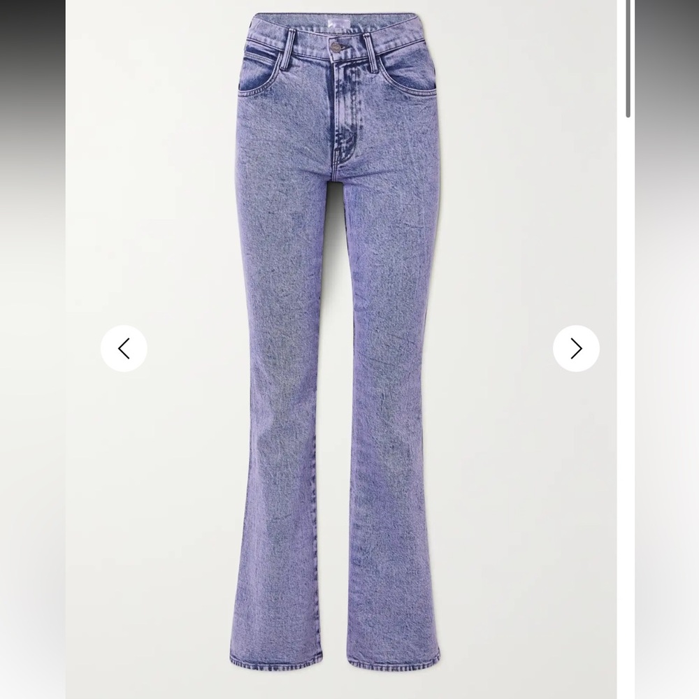 MOTHER The Desperado Heel High Rise Flare Jean in acid trip size 30 - Picture 2 of 11